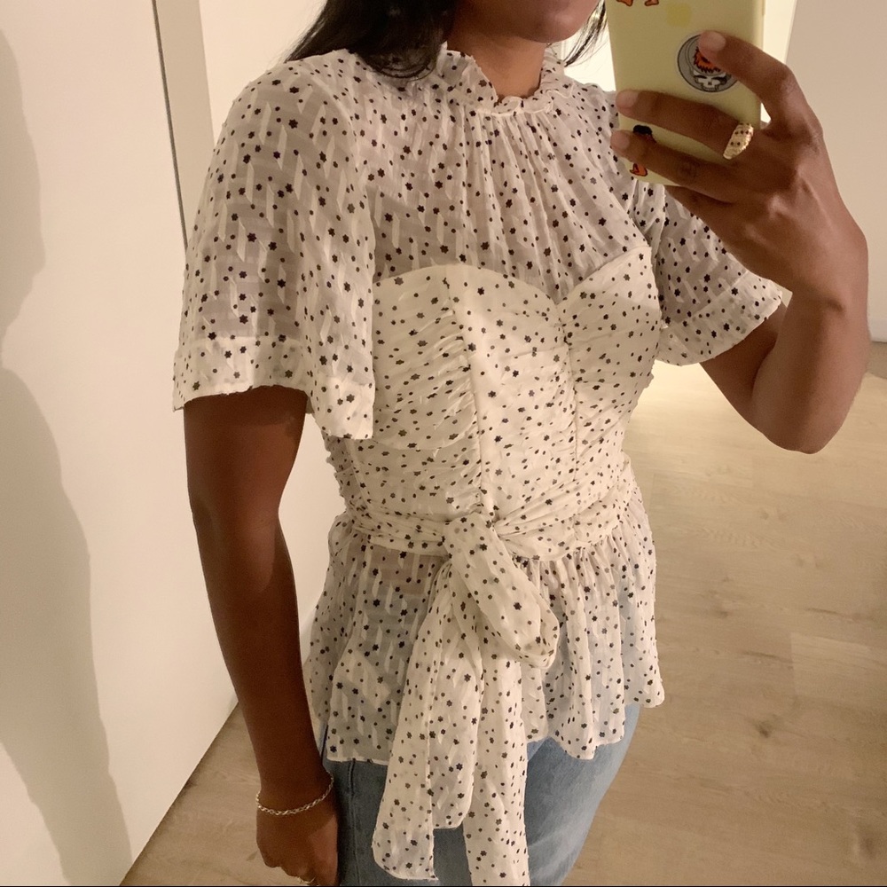 Rebecca Taylor Corset Wrap Top